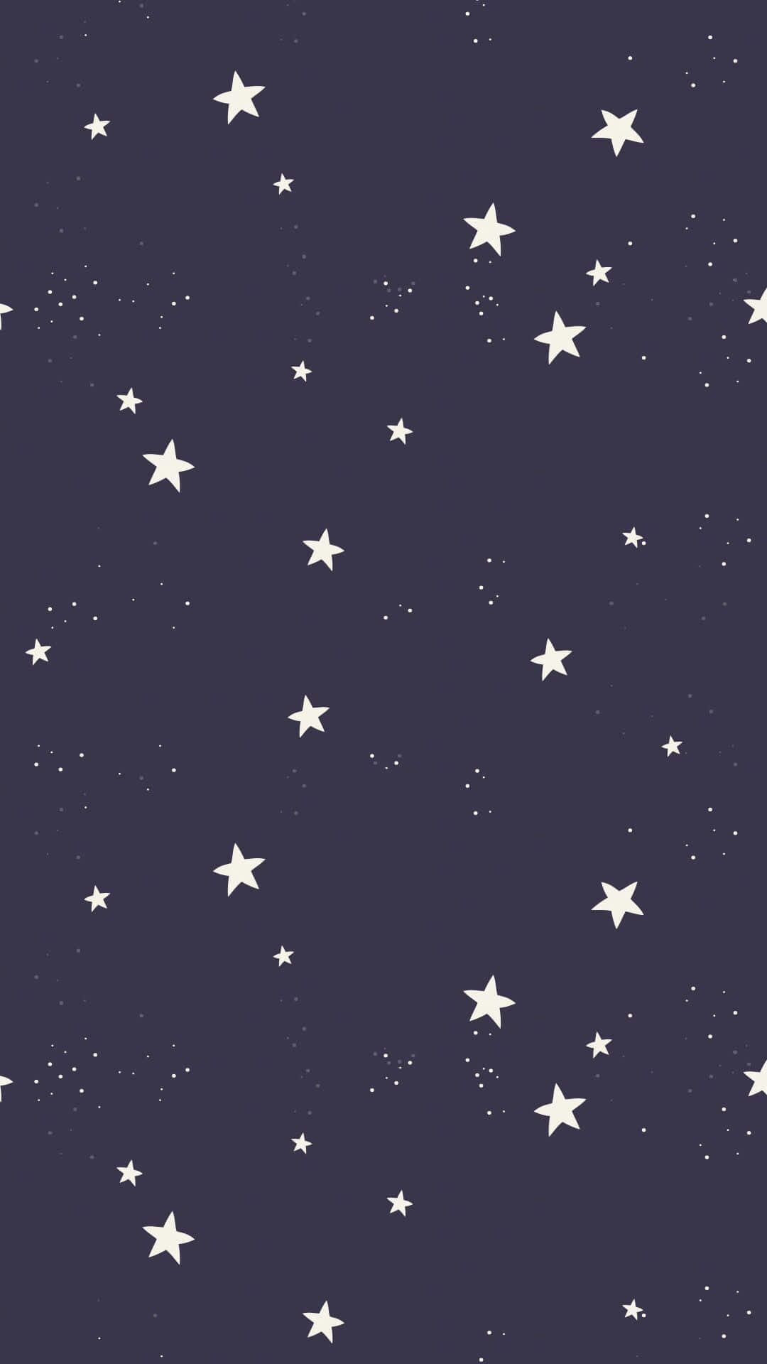 Patrónde Estrellas Celestiales Simple Para Iphone. Fondo de pantalla