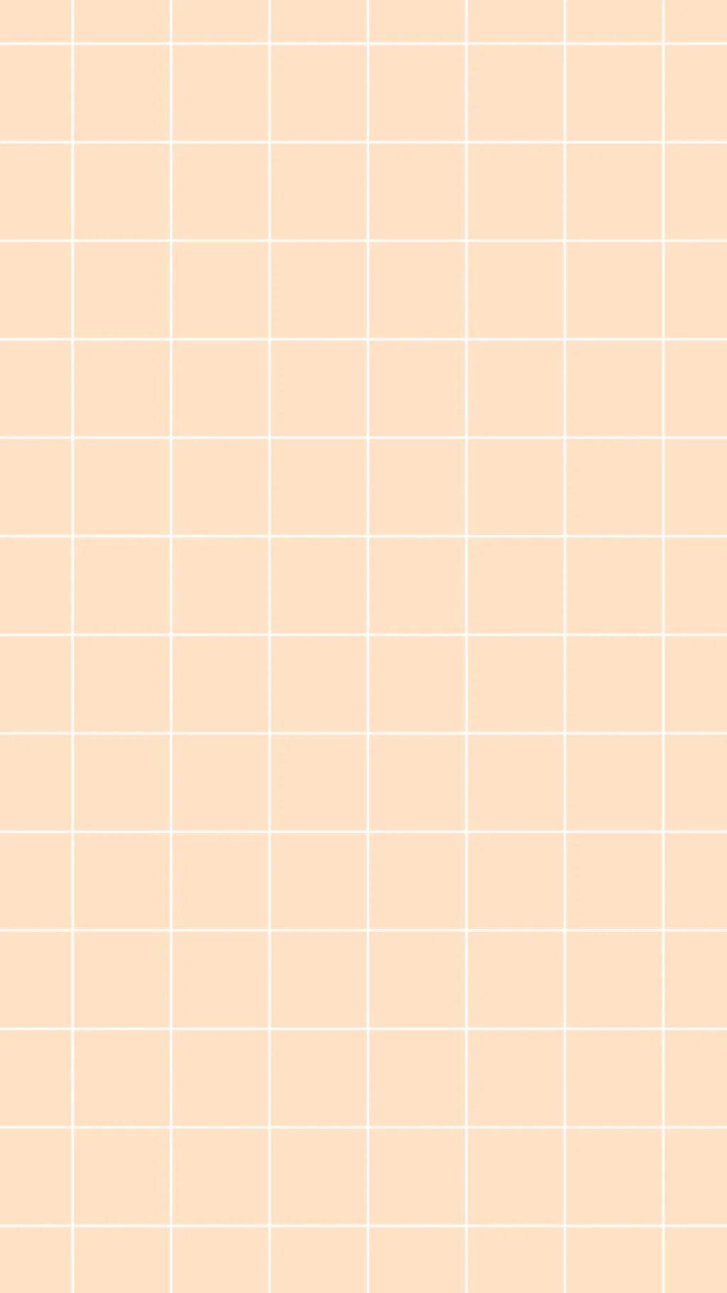 Simple Peach And White Grid Aesthetic Wallpaper