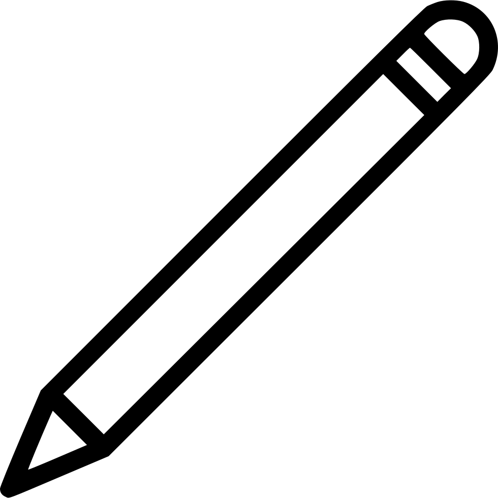 Simple Pencil Clipart Graphic PNG