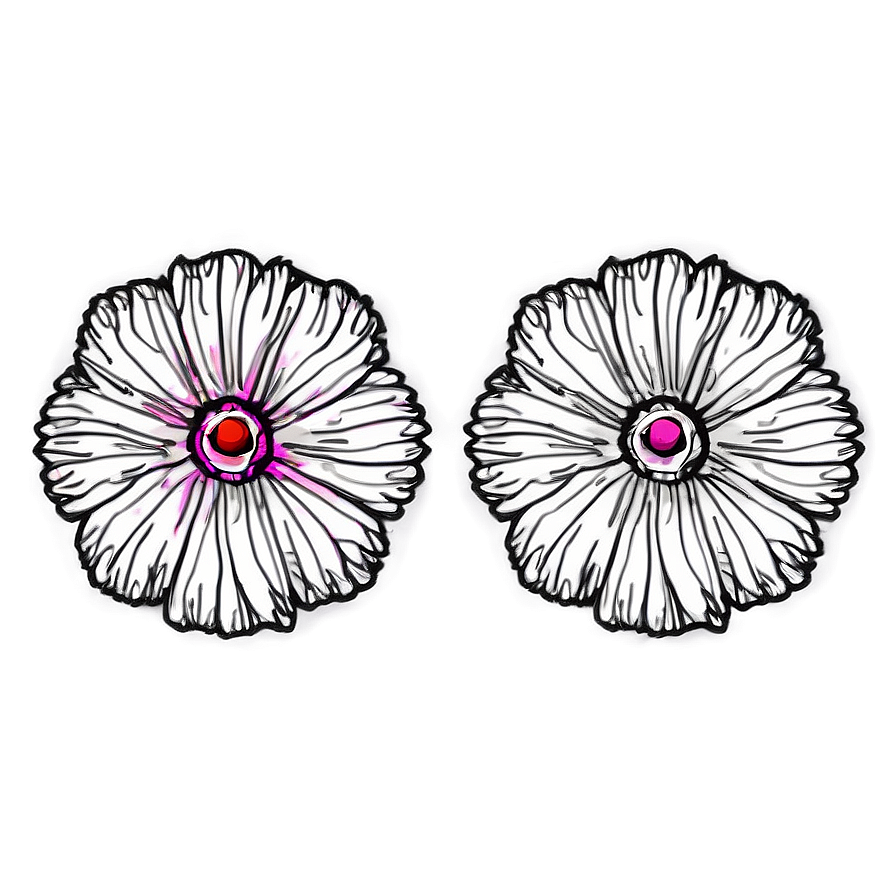 Simple Petal Sketch Png Ifv PNG