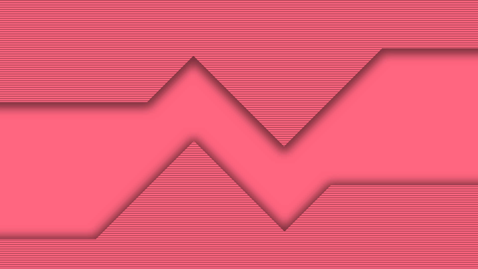 Uneven Heartbeat Simple Pink Wallpaper