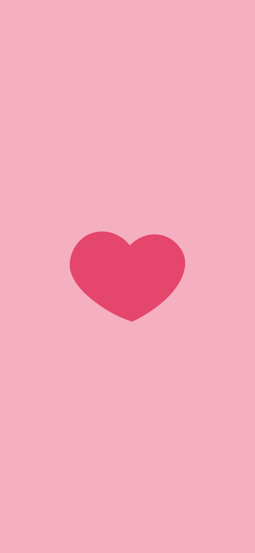 Simple Pink Heart Wallpaper