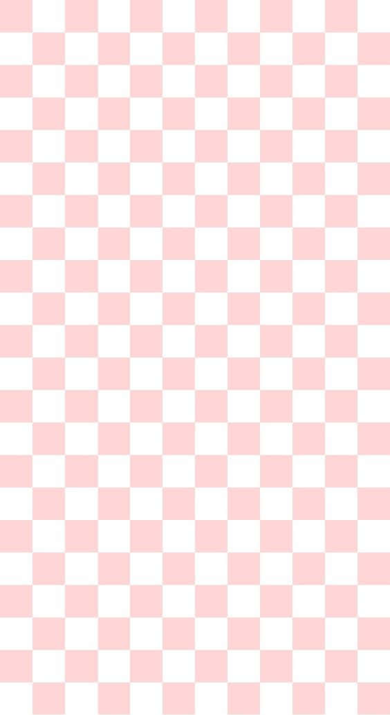 Einkariertes Hintergrundbild In Pink Und Weiß. Wallpaper