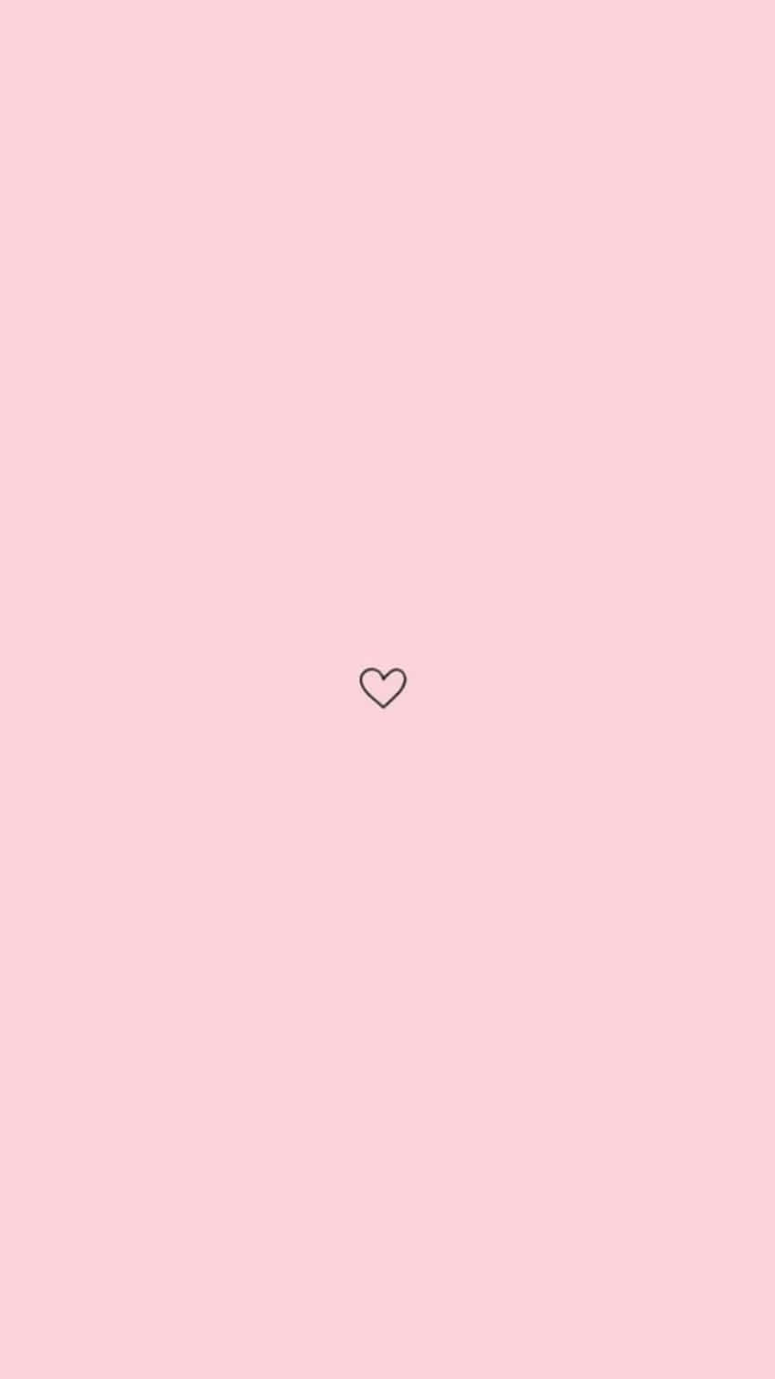 Simple Pink Little Heart Wallpaper