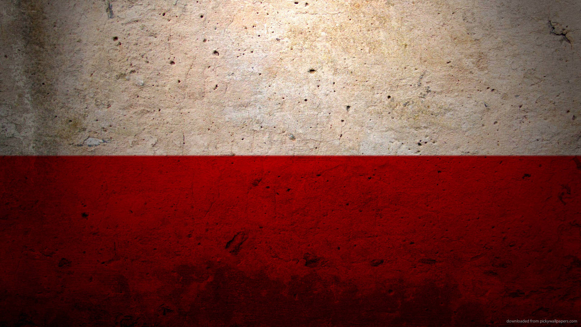 Fundode Tela Simples Com A Bandeira Da Polônia. Papel de Parede