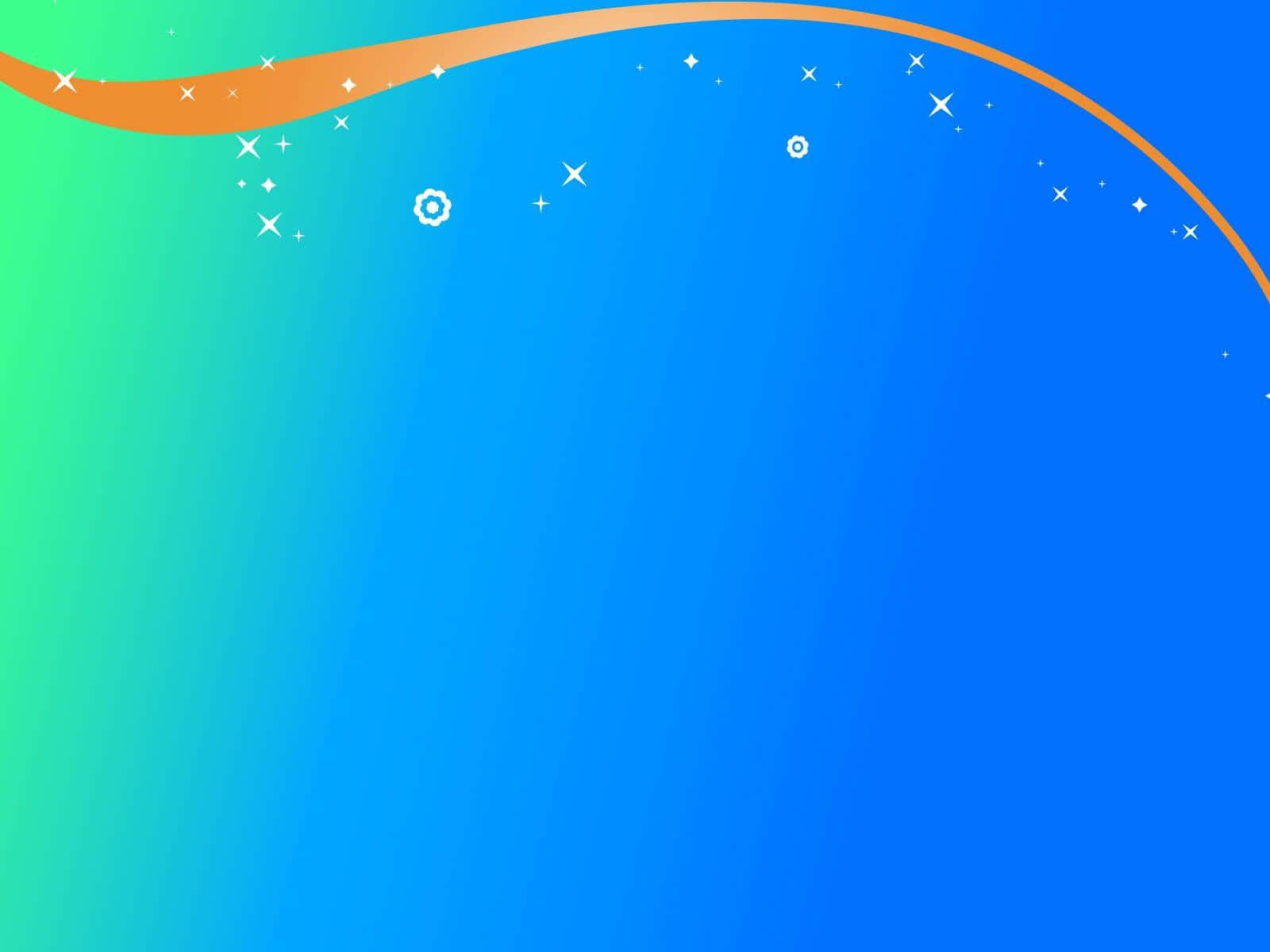A Blue And Orange Background With A Wavy Line