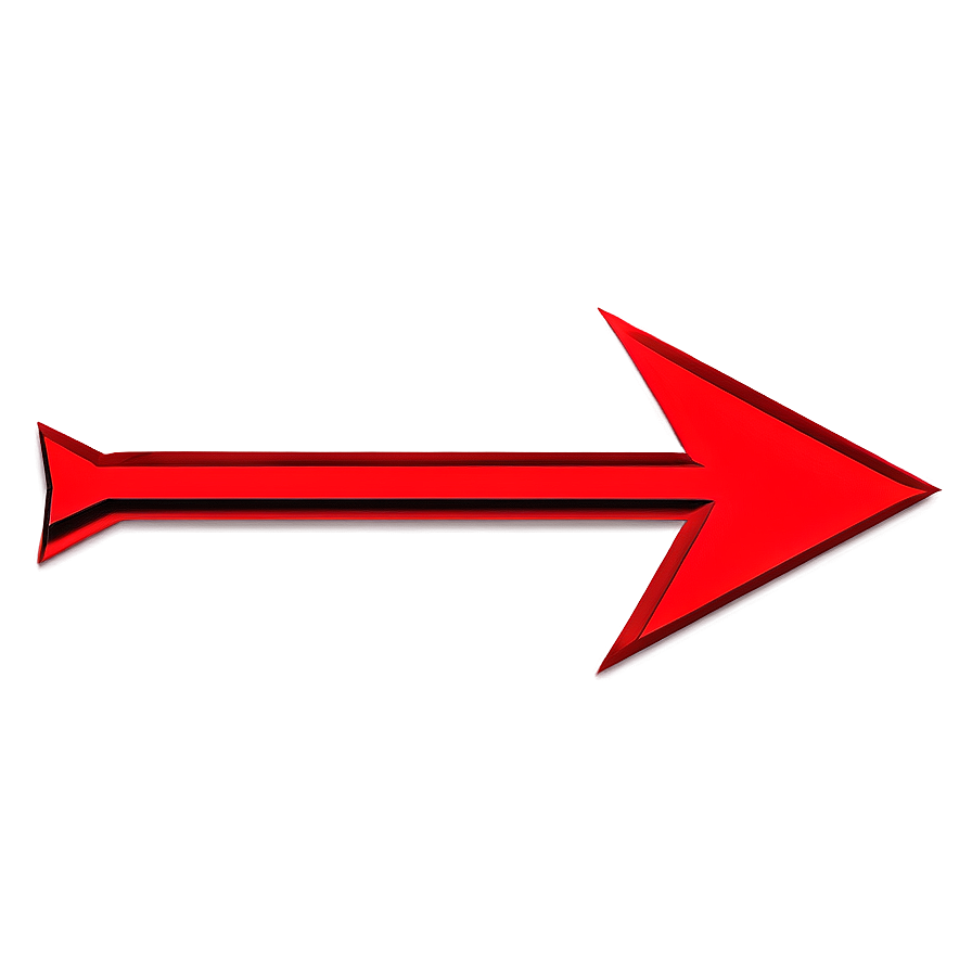 Simple Red Arrow Png 06132024 PNG