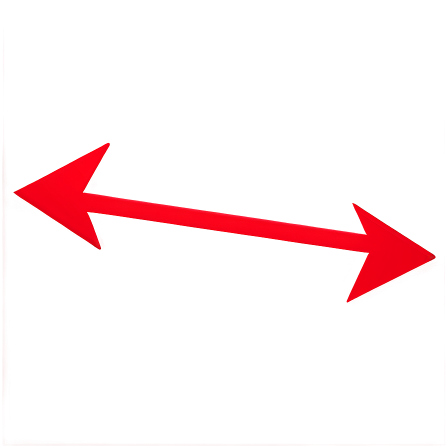 Simple Red Arrow Png Wth PNG