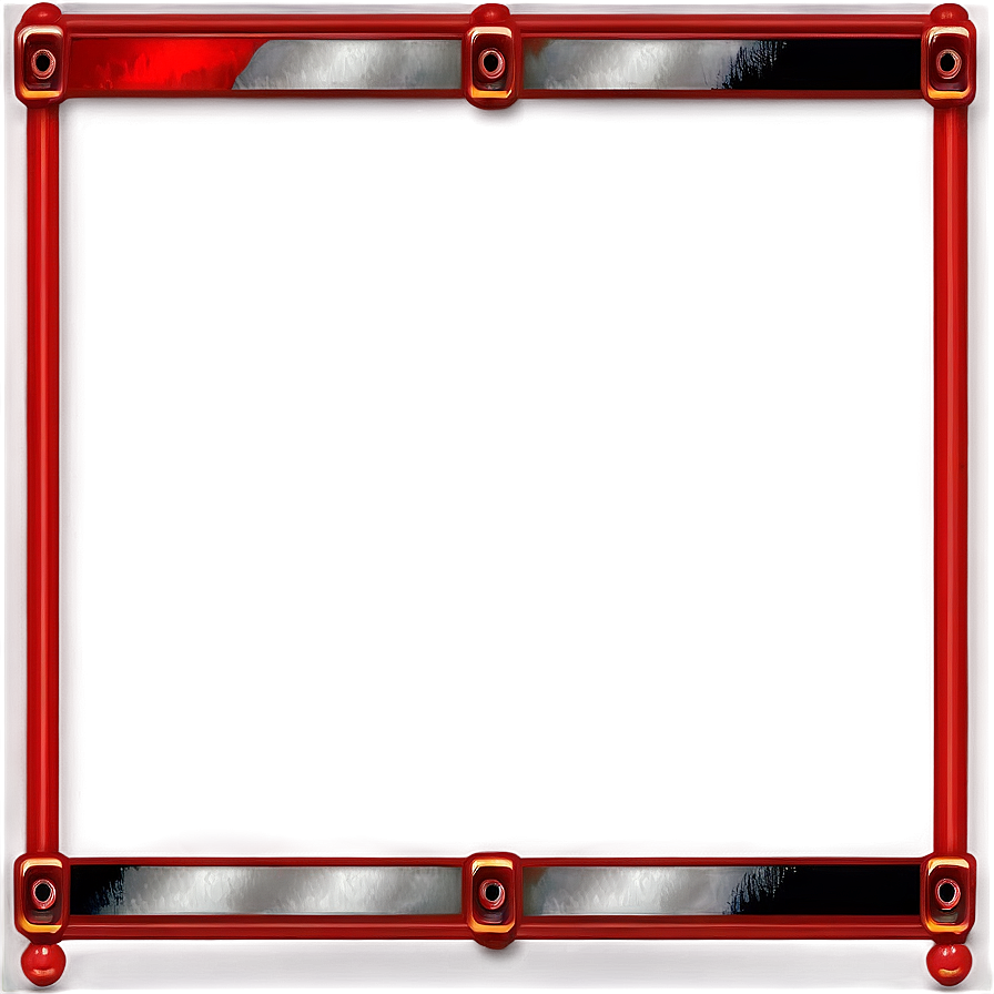 Simple Red Banner Frame Png Qgw PNG