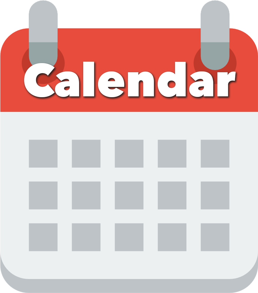 Simple Red Calendar Icon PNG