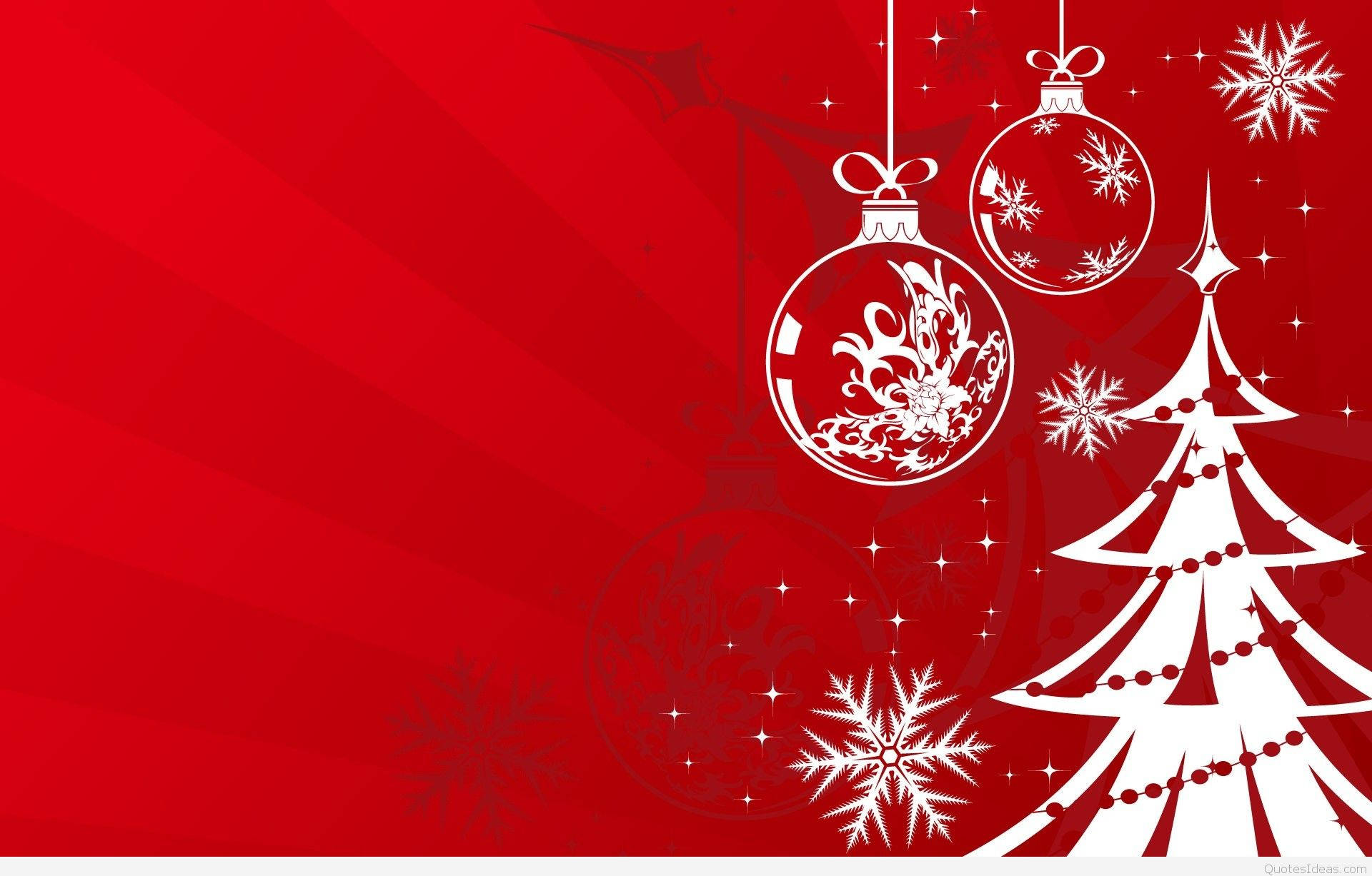 Simple Red Christmas Background