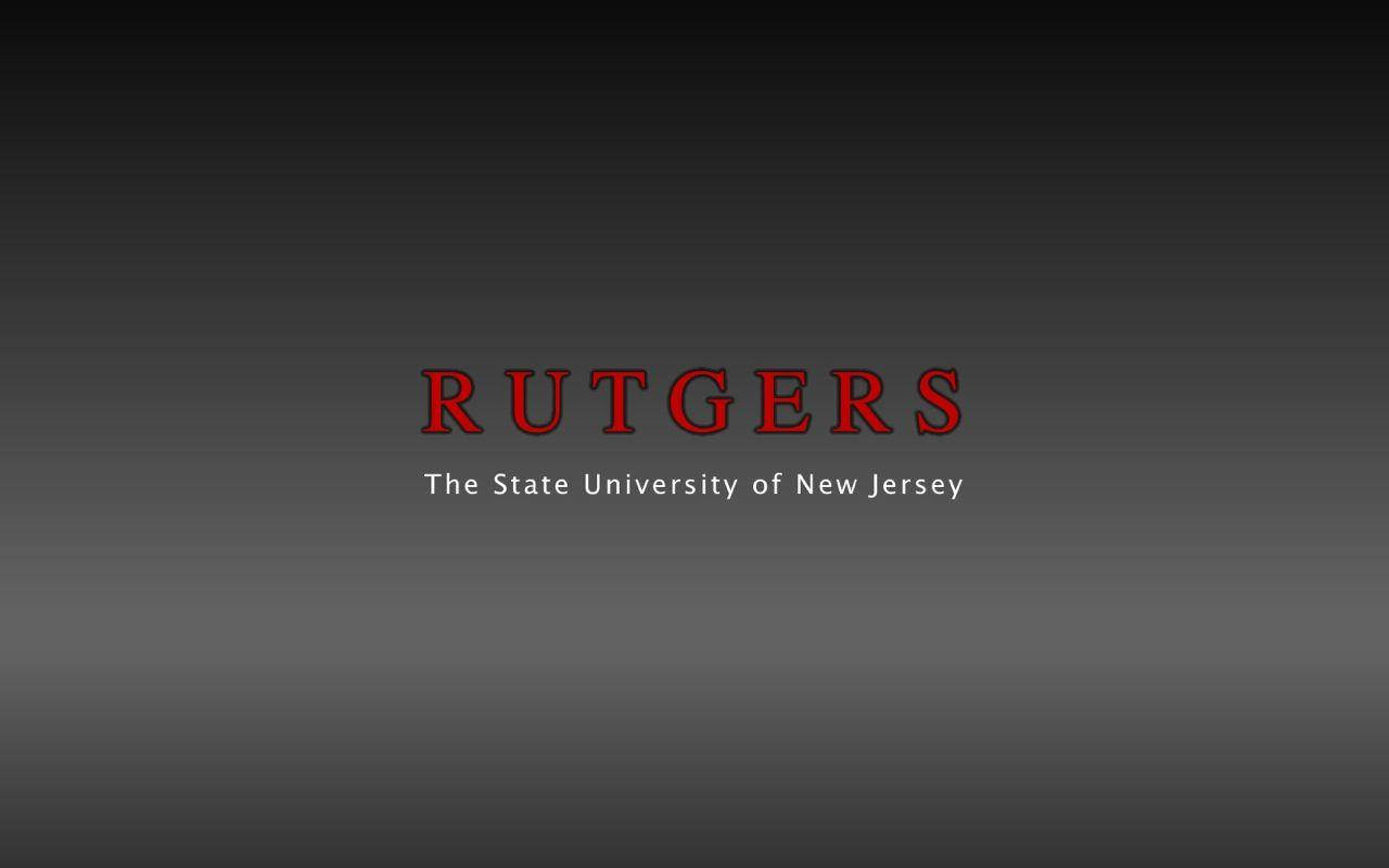 Simple Rutgers Full Logo Wallpaper