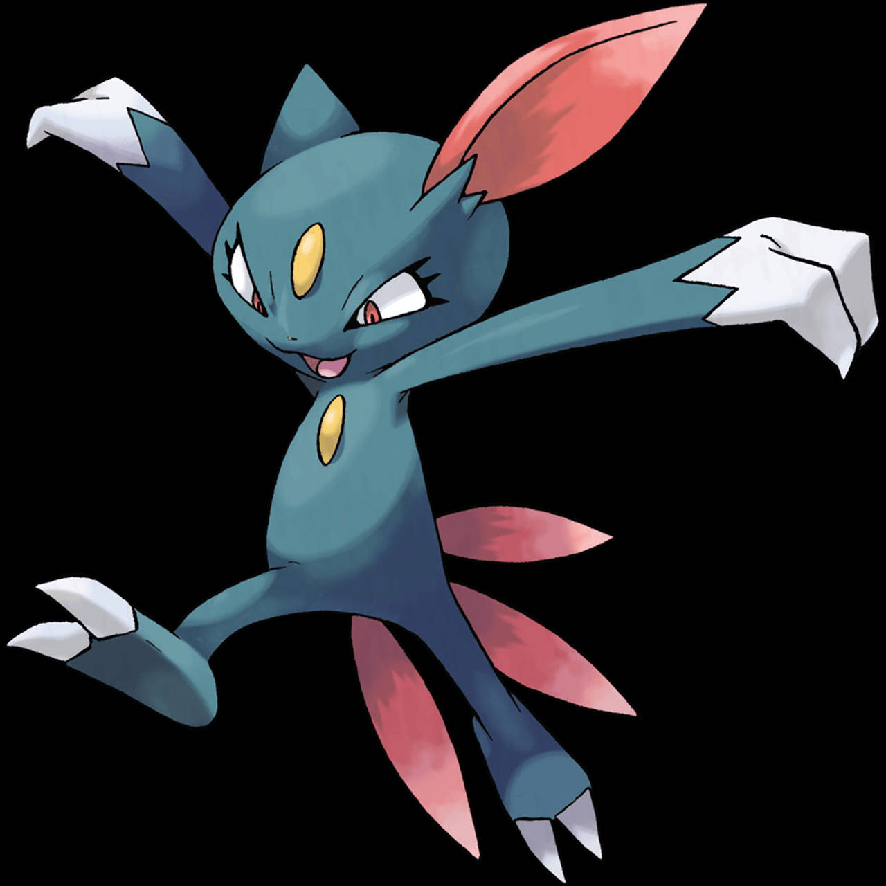 Simple Sneasel With White Backdrop Wallpaper