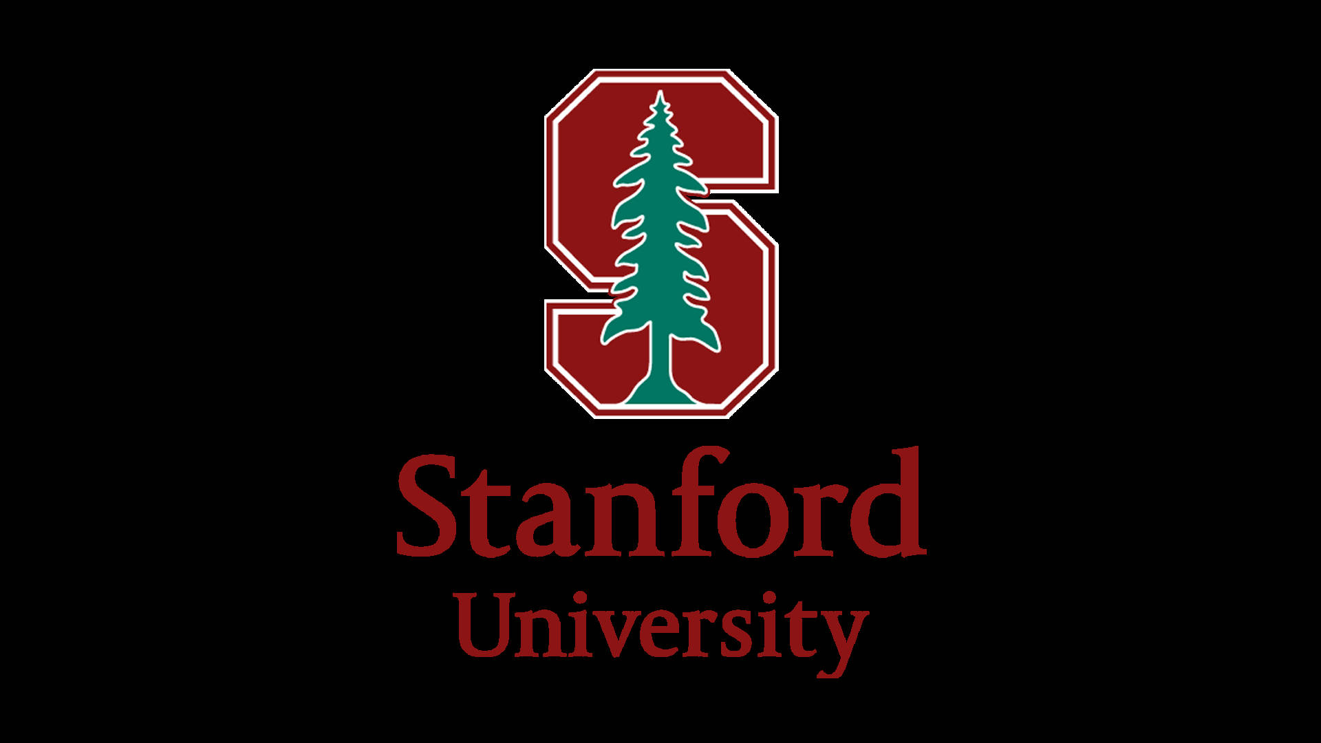 Fundode Tela Simples Com O Logo Da Universidade De Stanford Em Branco. Papel de Parede