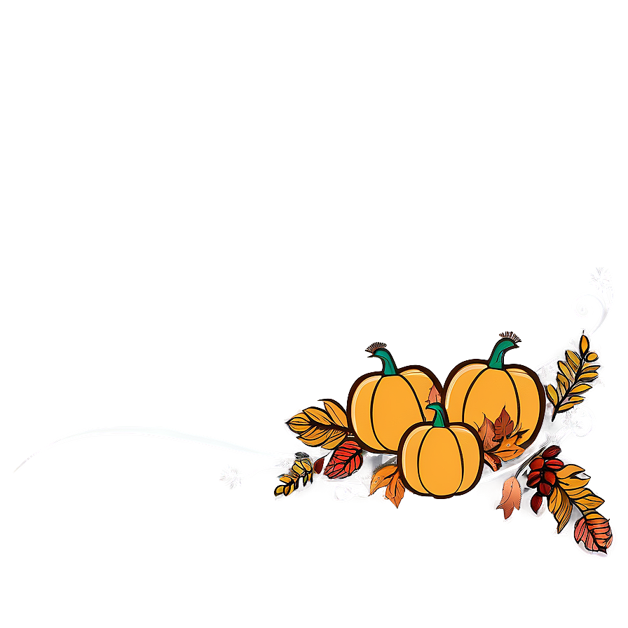 Simple Thanksgiving Border Png Qts PNG