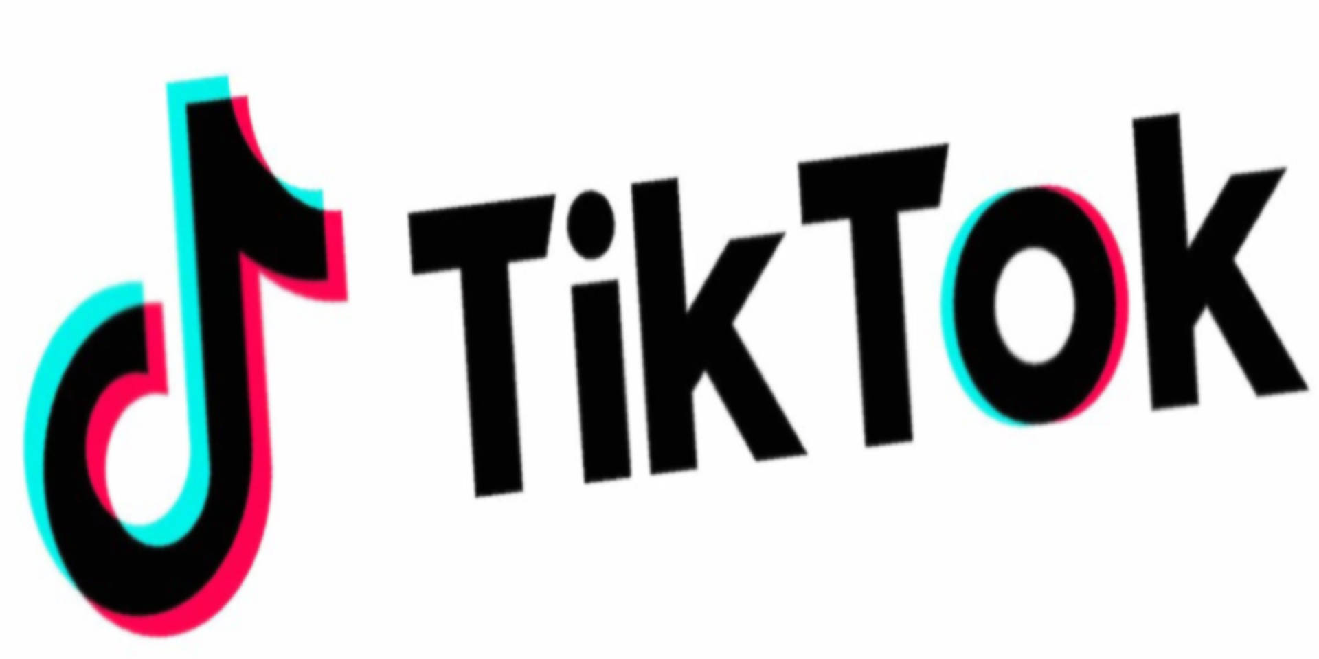 Enkelt Tiktok-logo Wallpaper