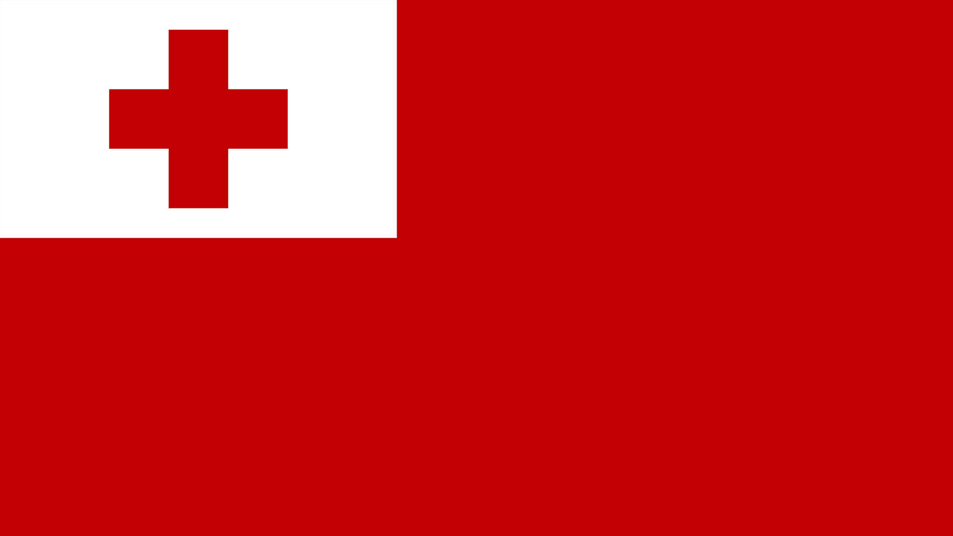 Simple Tonga Flag Wallpaper