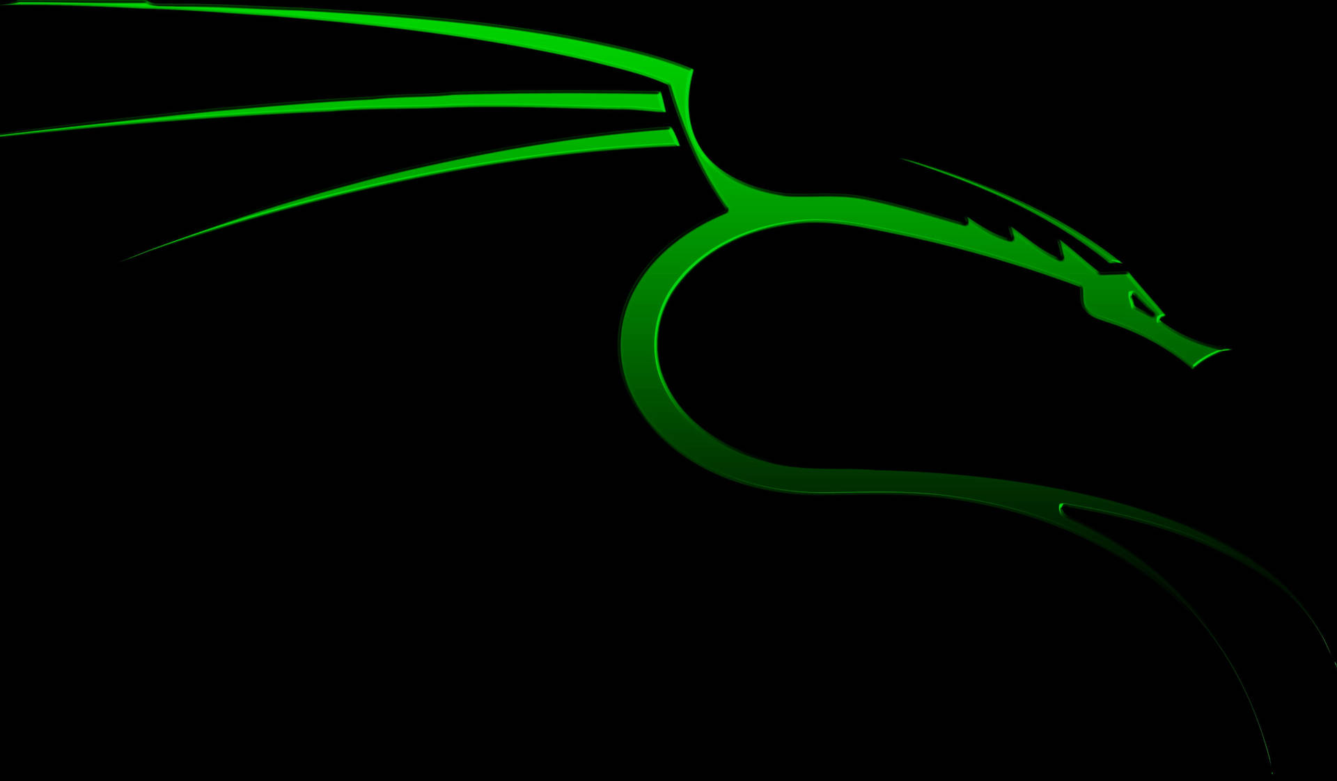 Simple Tribal Green Dragon