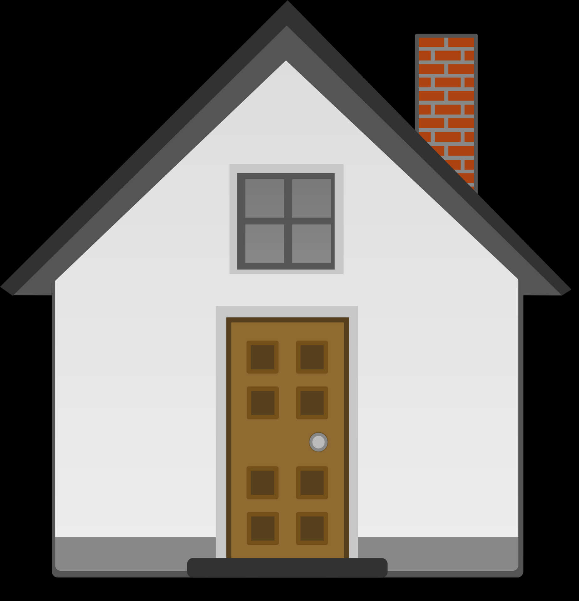 Simple Vector House Illustration PNG