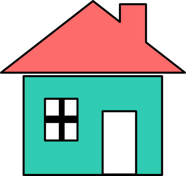 Simple Vector House Illustration PNG