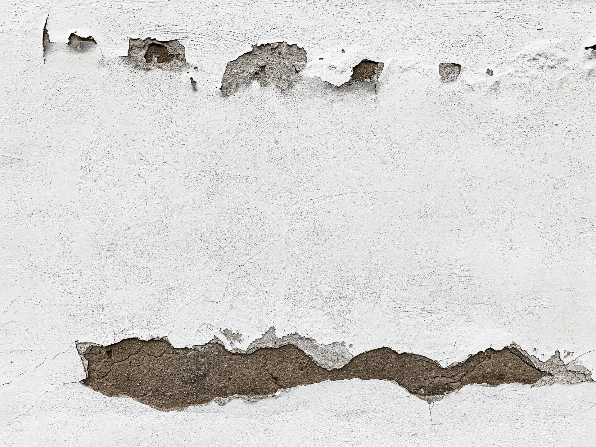 Simple White Aesthetic Chipping White Wall Wallpaper