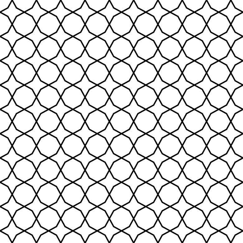 Enkel hvid æstetisk geometrisk mønster Wallpaper