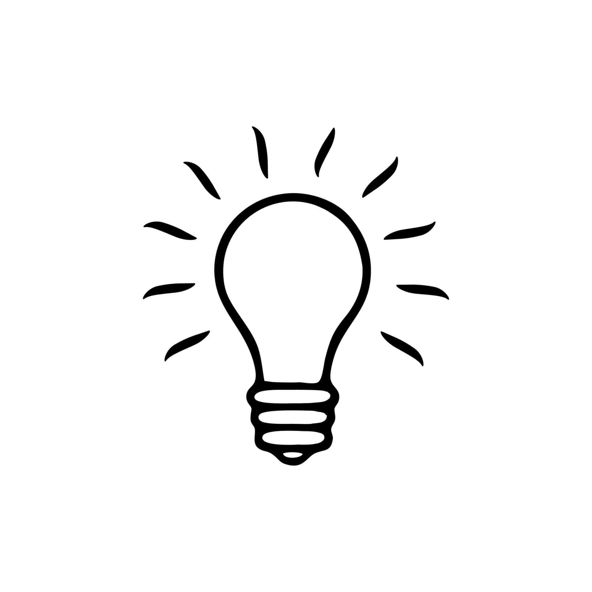 A Light Bulb Icon On A White Background