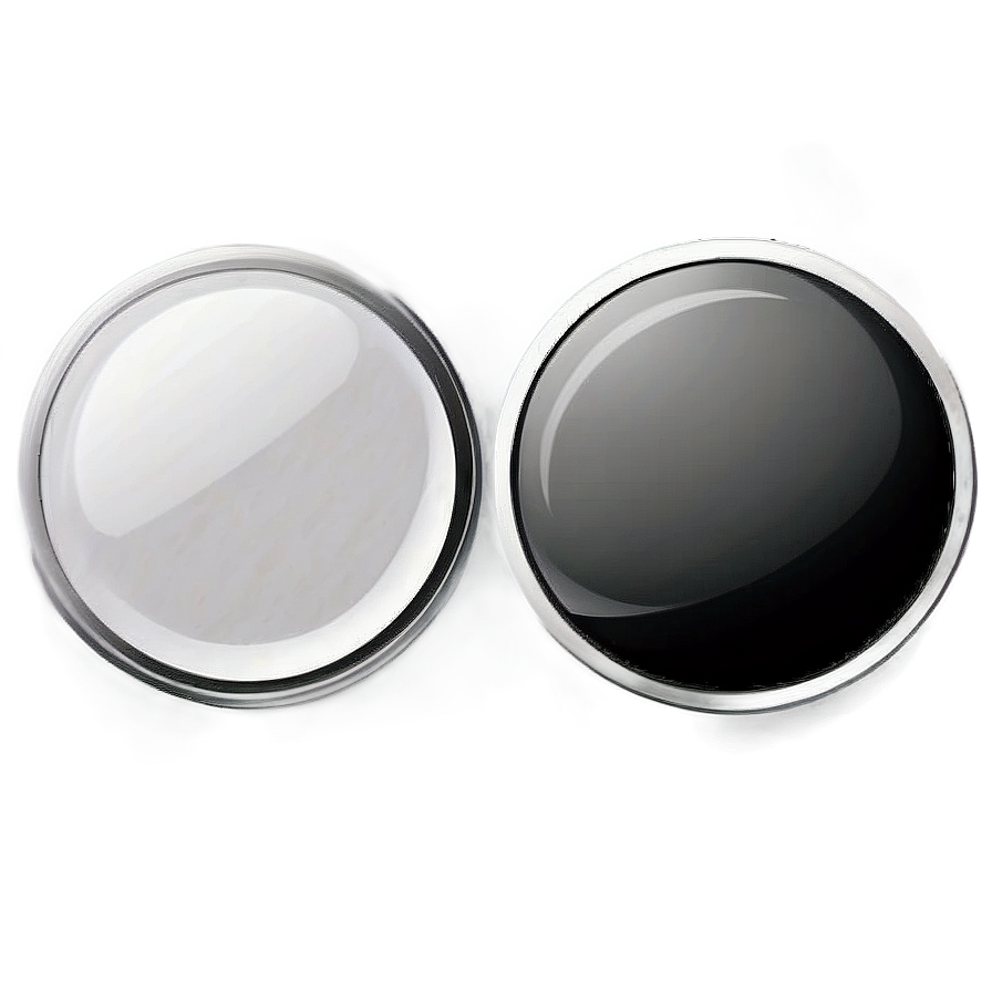 Simple White Button Graphic Png 06272024 PNG