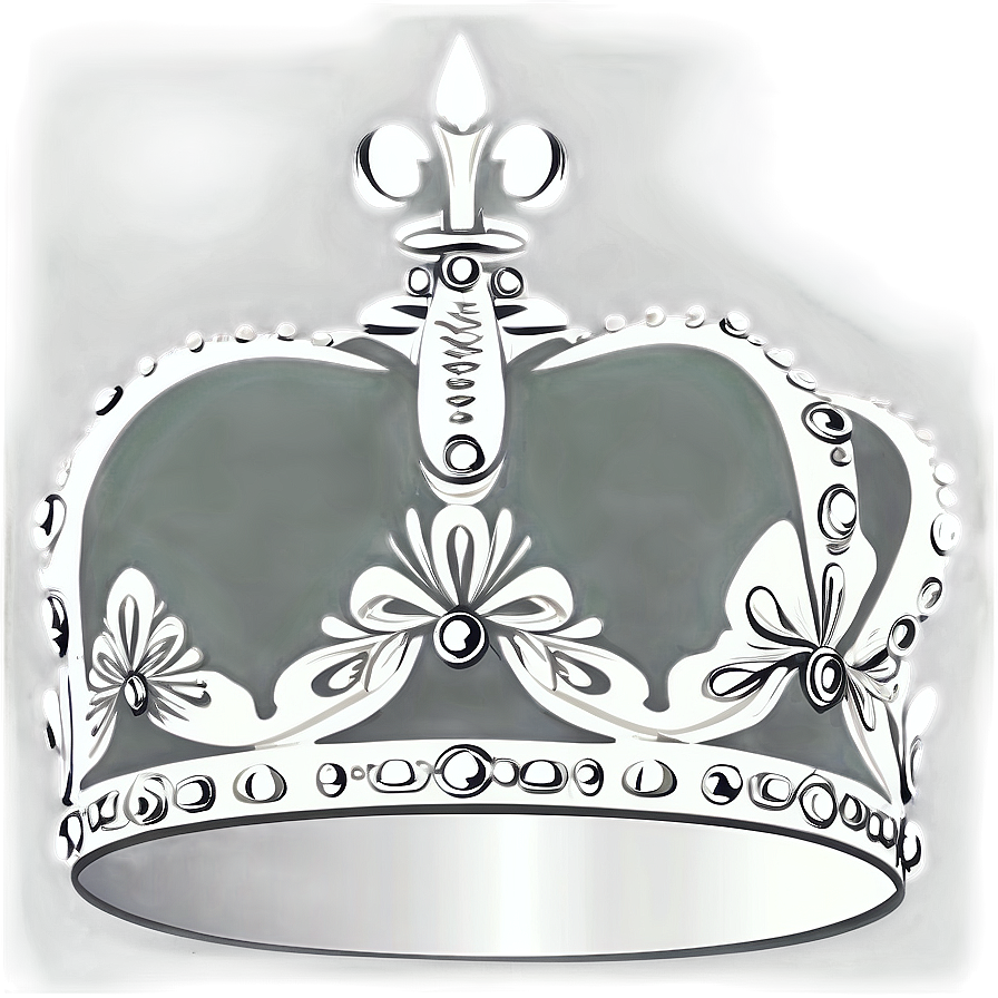 Simple White Crown Silhouette Png Wja79 PNG