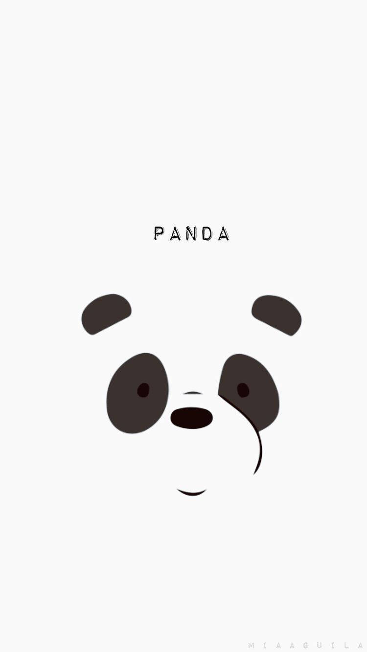 Simple White Panda We Bare Bears Picture