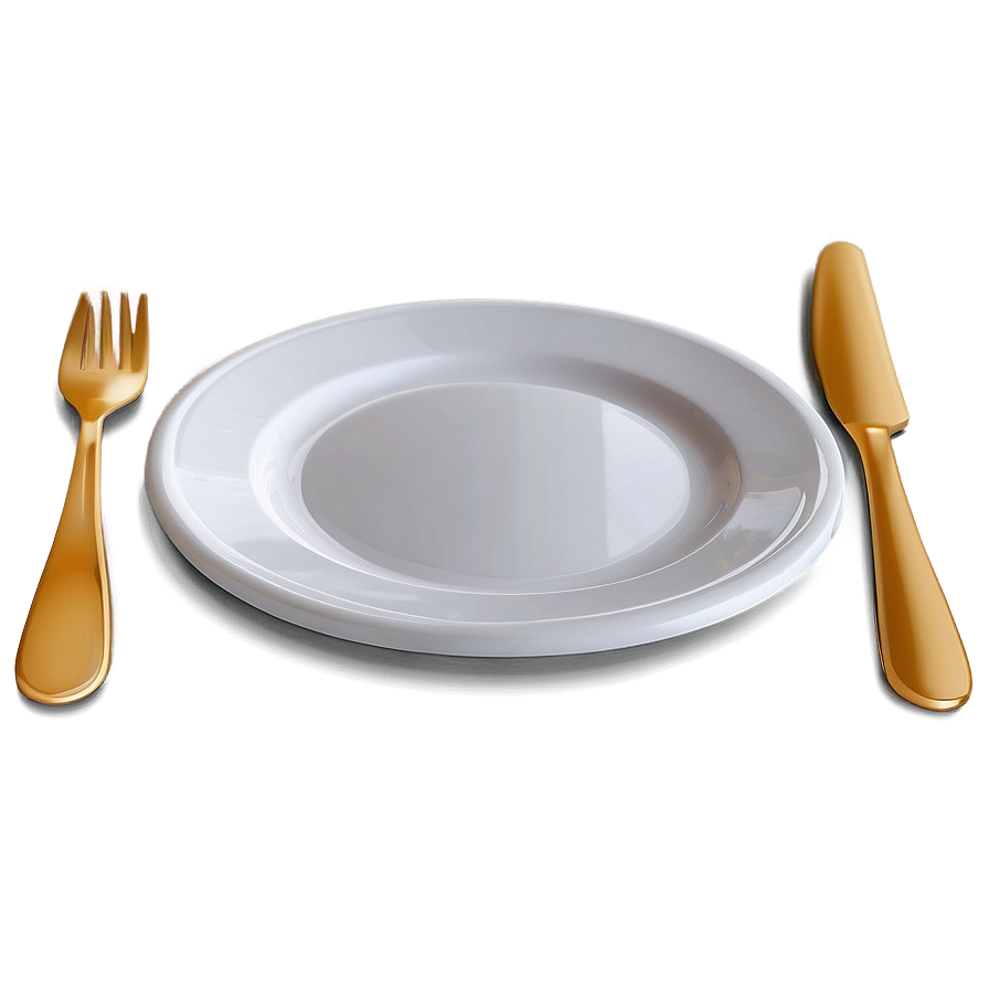 Simple White Plate Png Qlk81 PNG