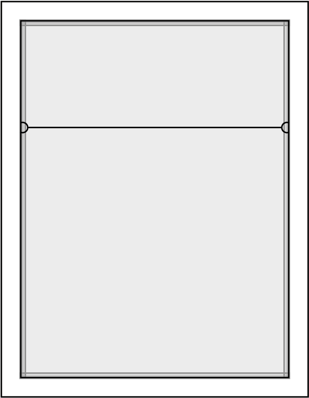 Simple Window Frame Design PNG