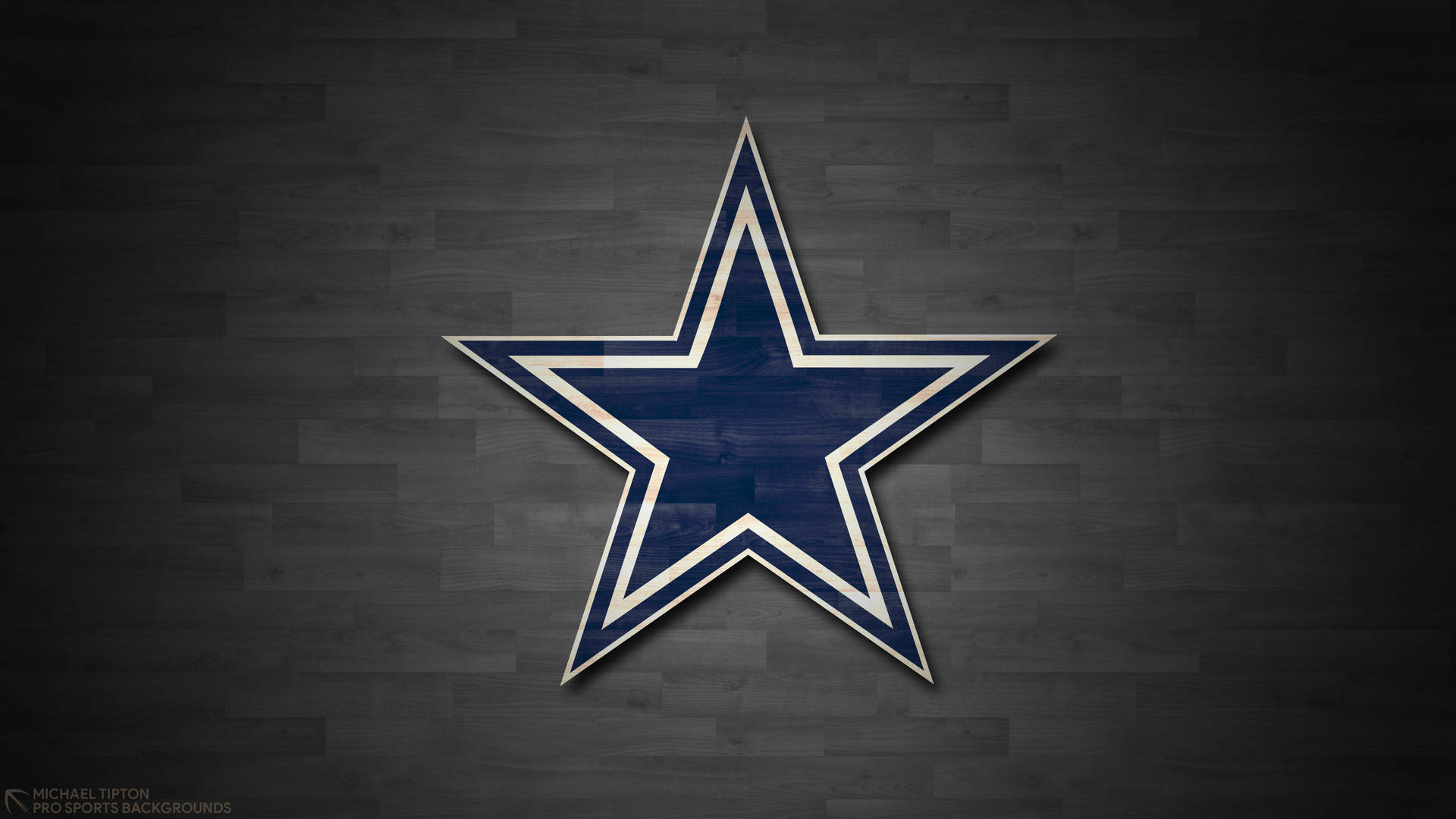 Simple Wooden Dallas Cowboys Logo