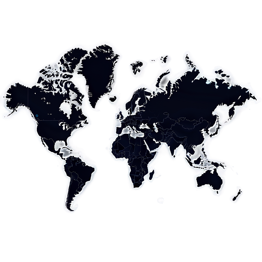 Simple World Map Outline Png 06232024 PNG