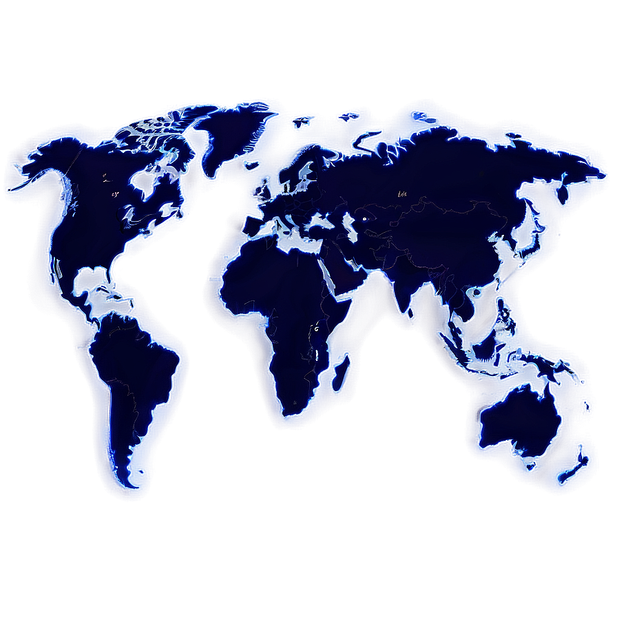 Simple World Map Outline Png Bux PNG