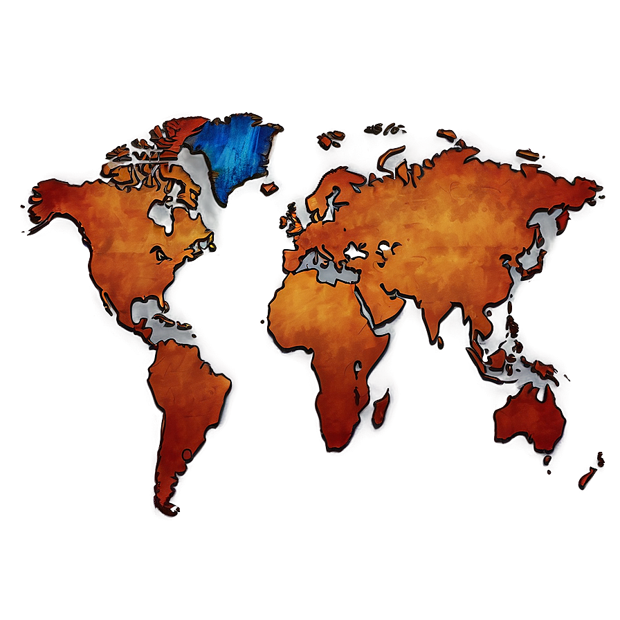 Simple World Map Outline Png Cdm PNG