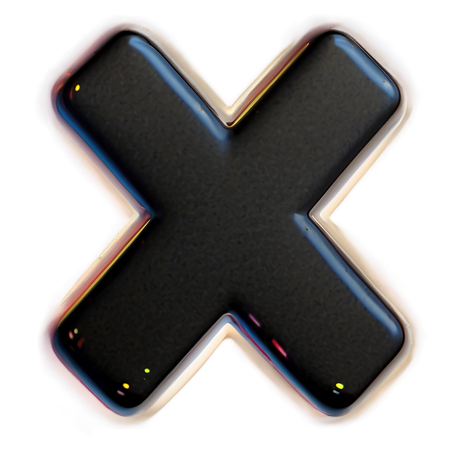 Simple X Mark Design Png 05252024 PNG