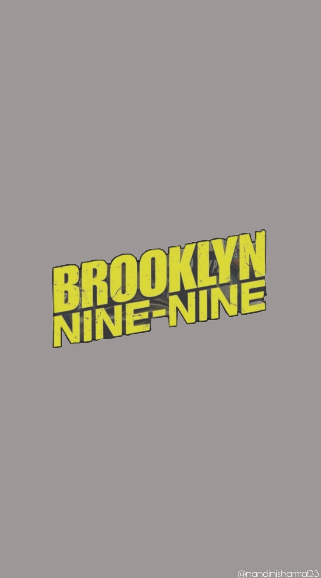 Simple Yellow Gray Brooklyn Nine Nine Wallpaper
