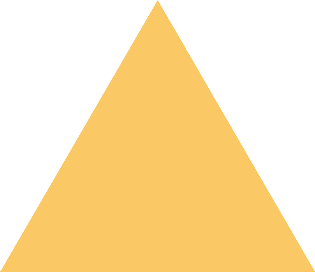 Simple Orange Triangle Graphic PNG