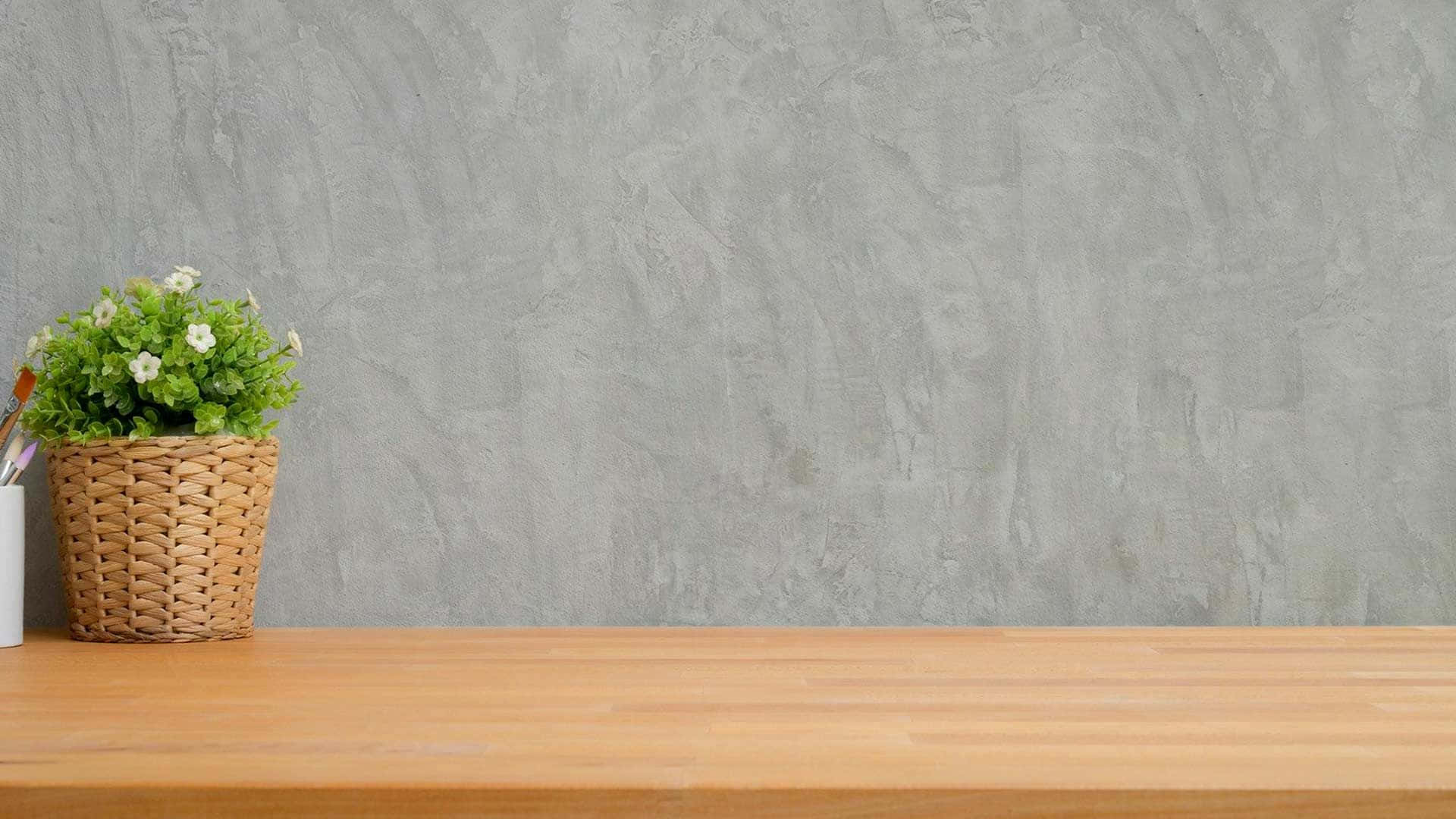 Simple Zoom Background Wooden Table 1920 x 1080