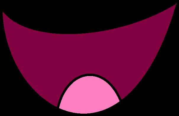 Simplified Anime Mouth Graphic PNG