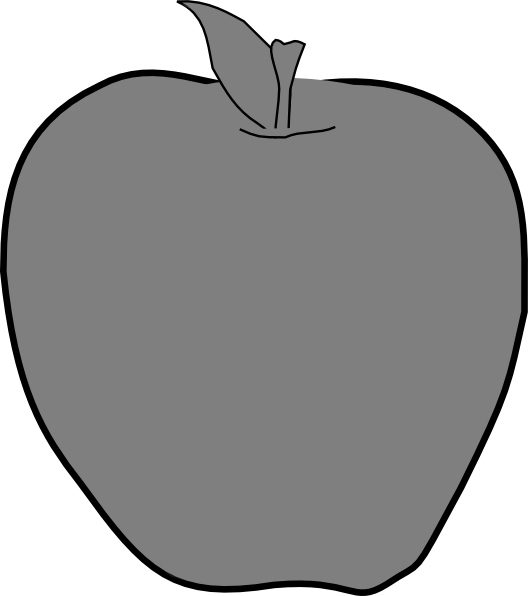 Apple Outline Graphic PNG