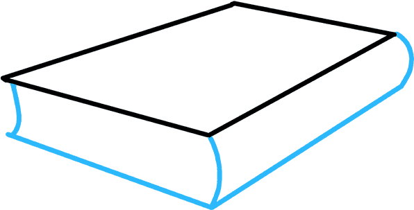 Simplified Book Drawing PNG