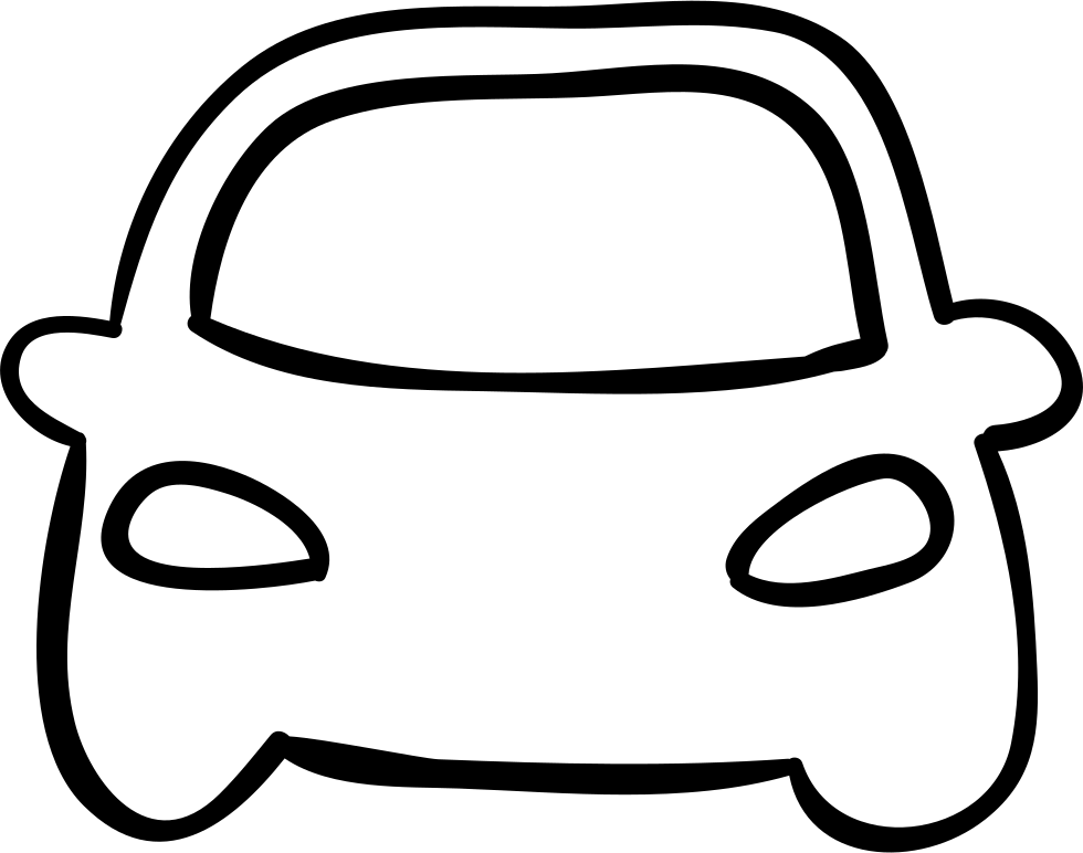Simplified Car Front Outline PNG