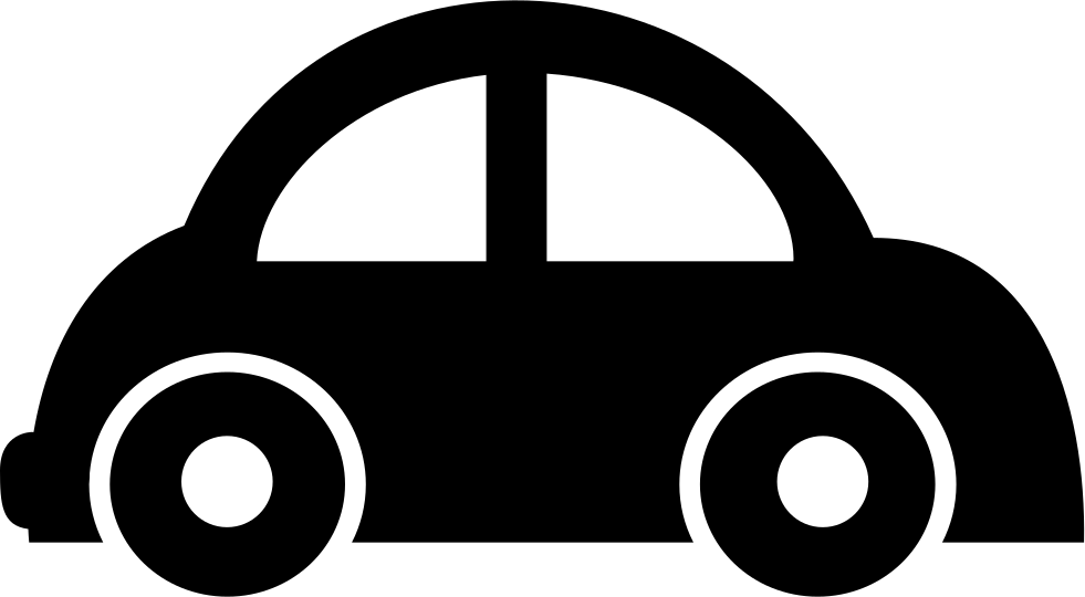 Simplified Car Silhouette Graphic PNG