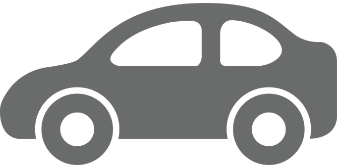Simplified Car Silhouette PNG