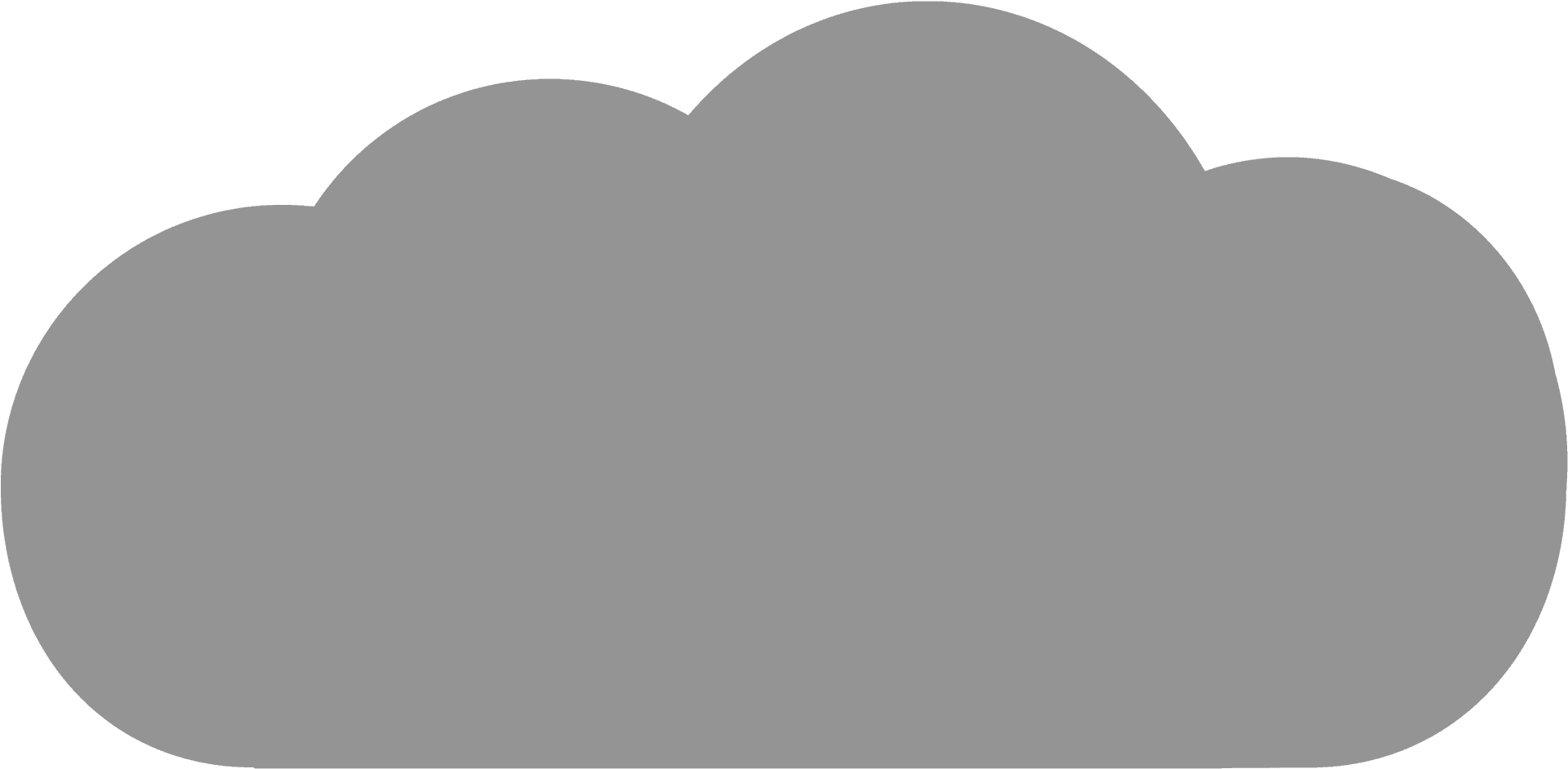Simplified Cartoon Cloud Graphic PNG