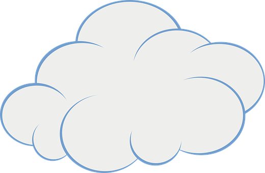 Simplified Cloud Graphic PNG