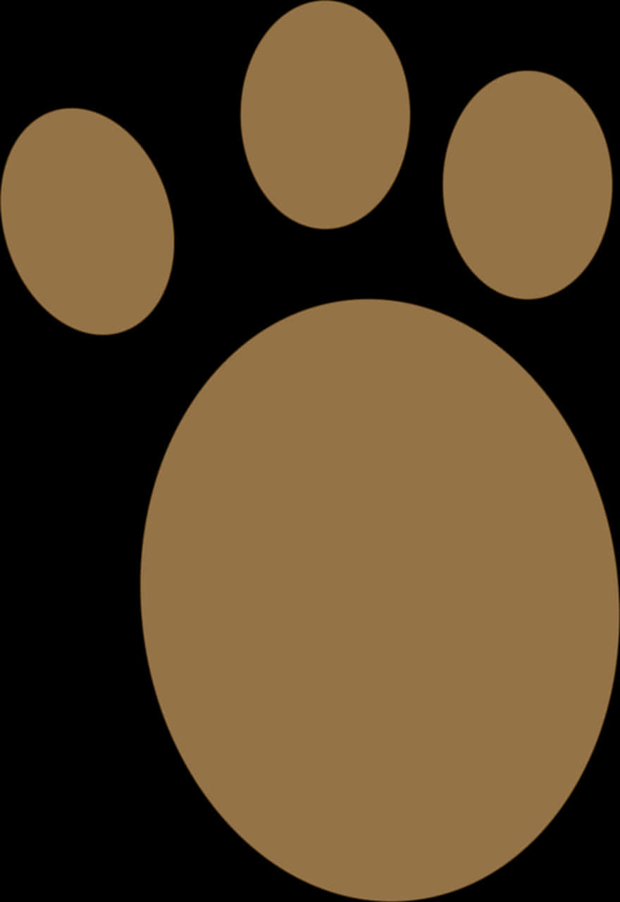 Simplified Dog Paw Graphic PNG