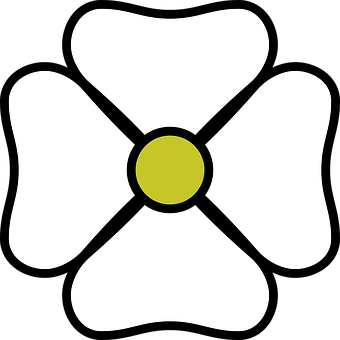 Simplified Flower Icon PNG